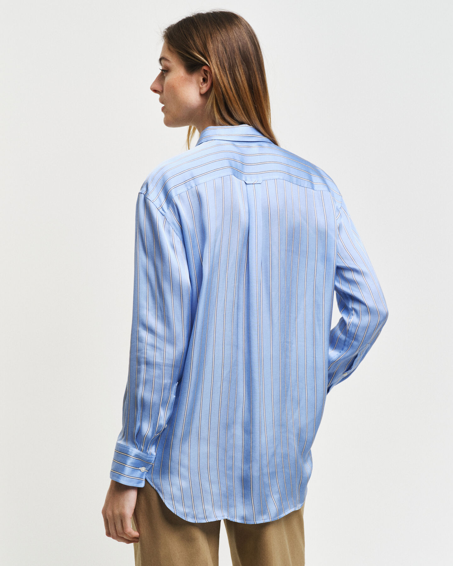 Camisa Relaxed Fit fluida a rayas