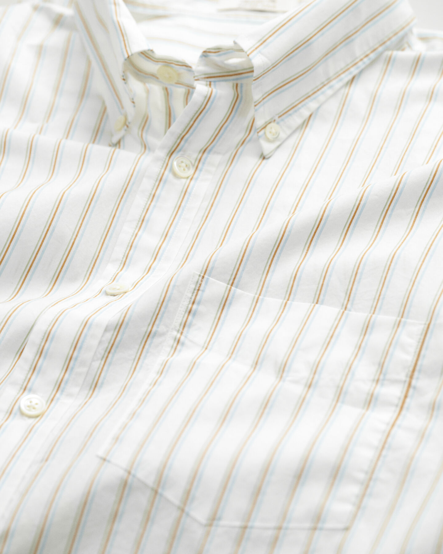 Camisa Relaxed Fit de manga corta Heritage Poplin a rayas
