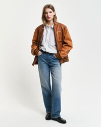 Camisa Relaxed Fit Heritage Poplin a rayas