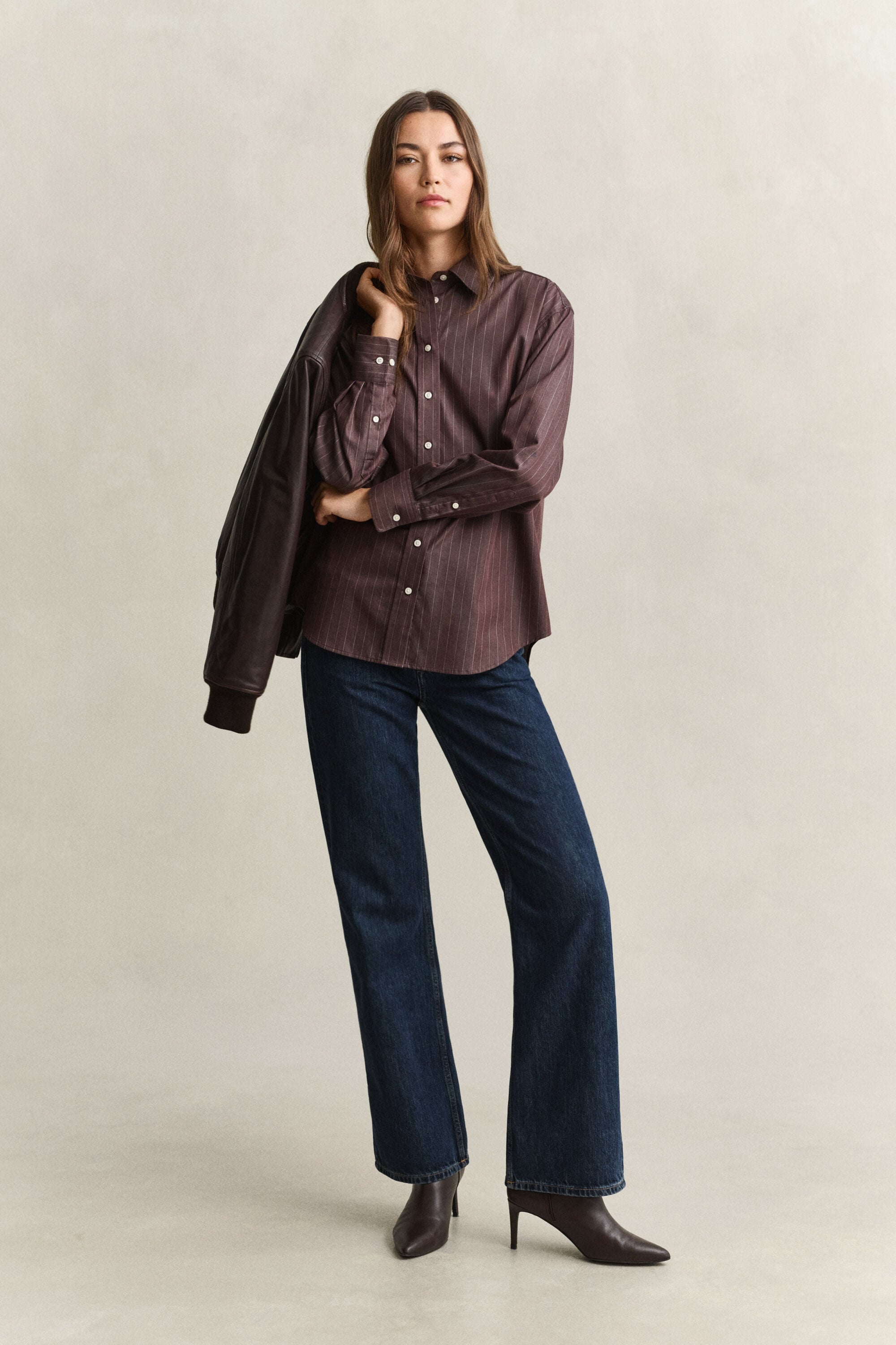 Camisa de popelina Relaxed Fit a rayas