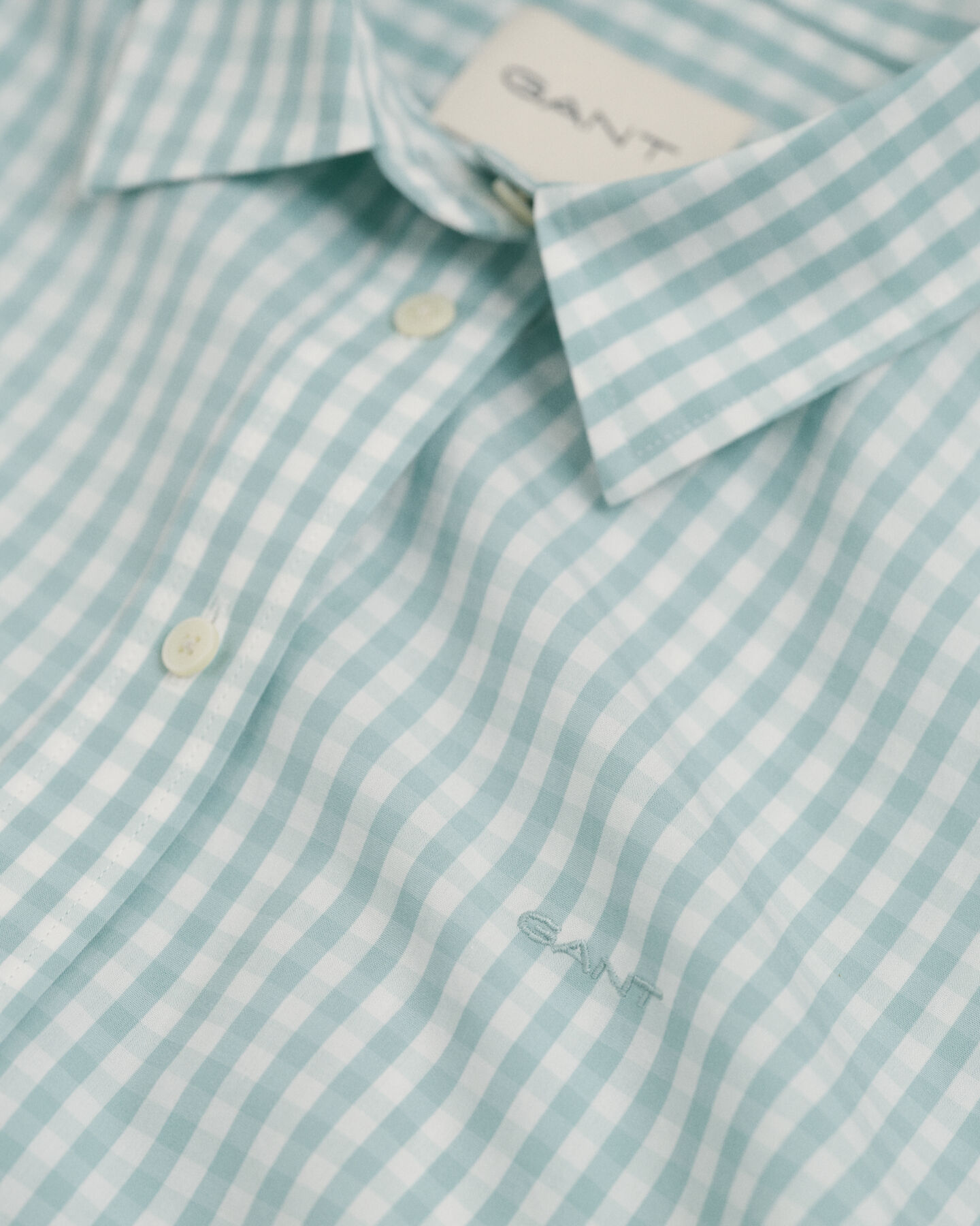 Camisa Regular Fit de popelina a cuadros Vichy