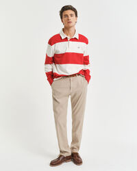 Pantalones chinos Slim Fit de algodón y lino