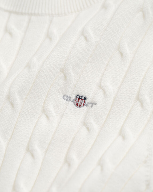 Jersey de punto de ochos en algodón elástico