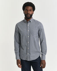 Camisa Regular Fit de sarga a cuadros Vichy