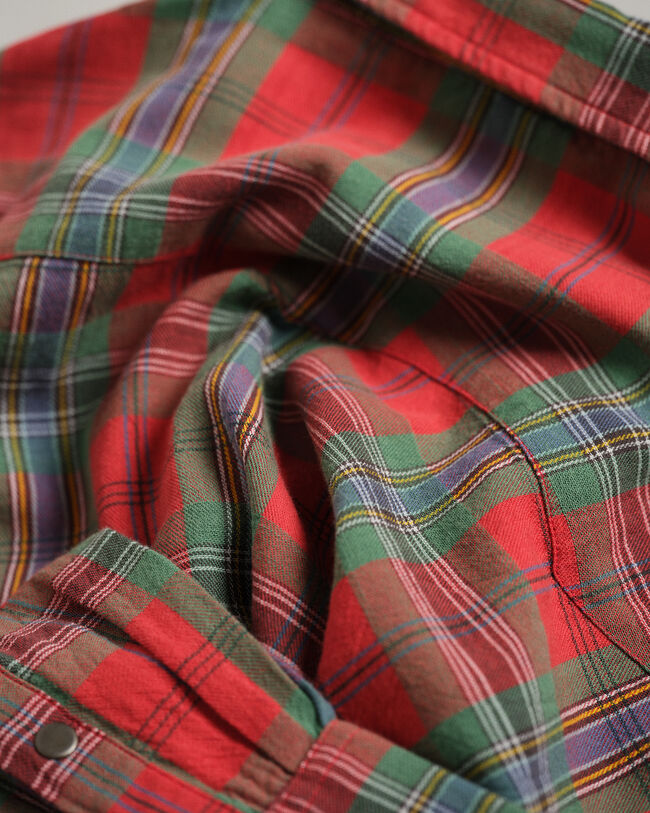 Camisa Regular Fit Wrangler x GANT Western a cuadros escoceses