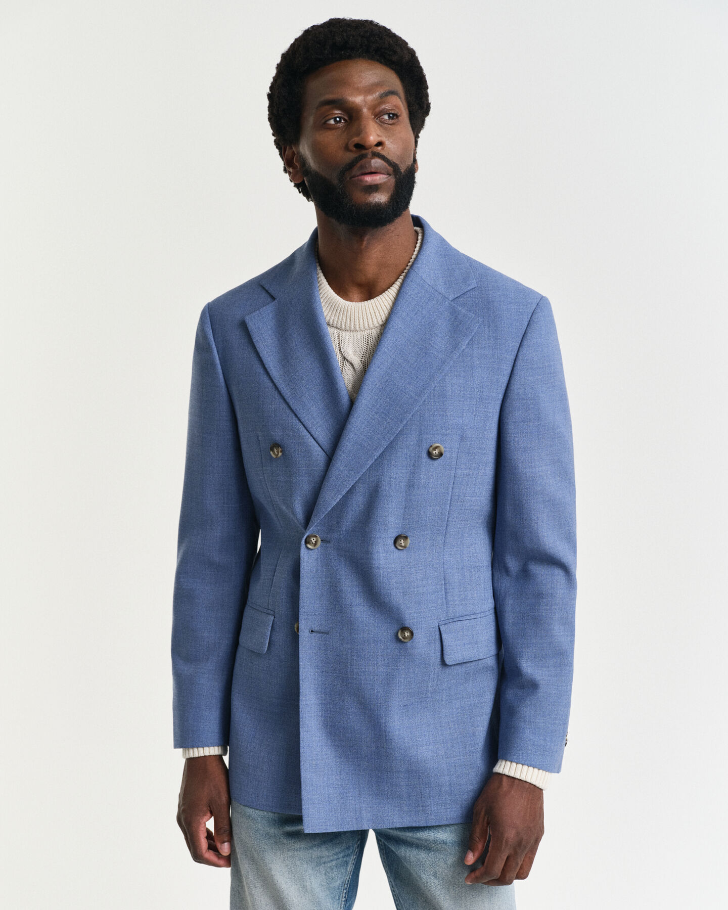 Chaqueta de traje Regular Fit de lana mouliné