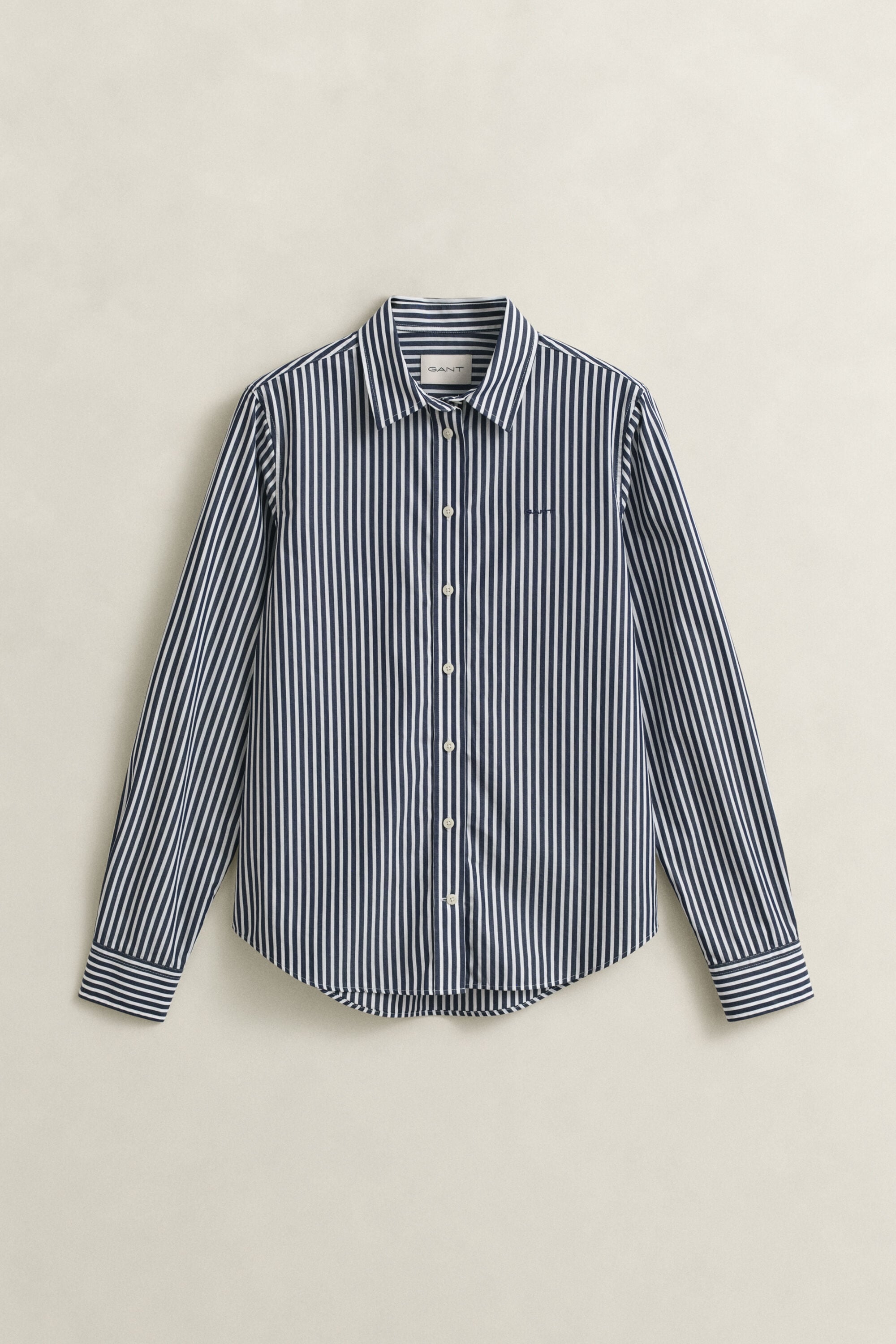 Camisa de popelina Regular Fit clásica de rayas