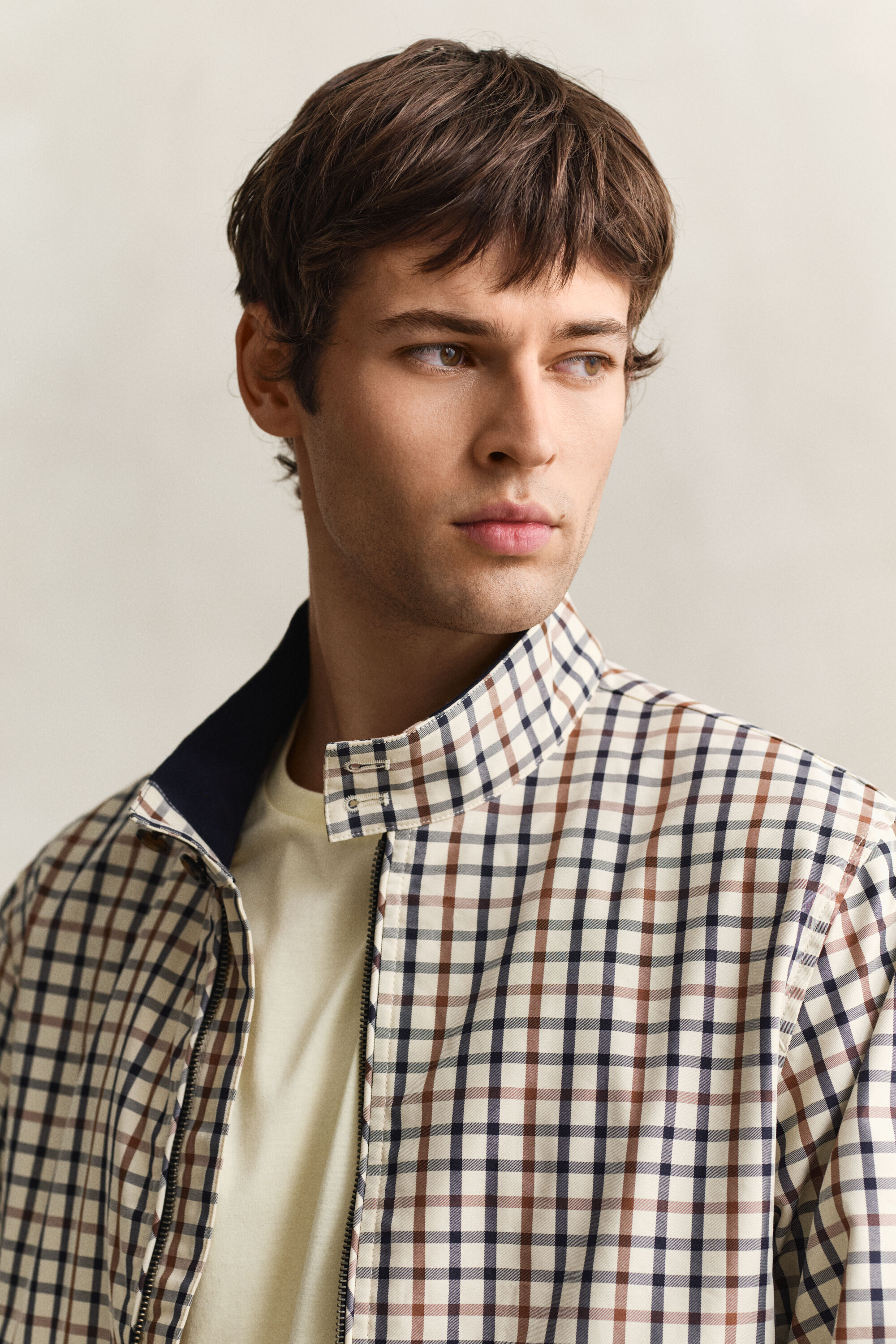 Cazadora Harrington en mezcla de algodón