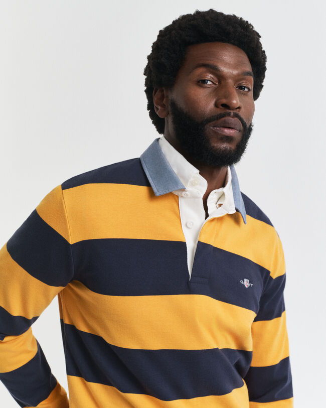 Heavy Rugger a rayas con cuello de cambray