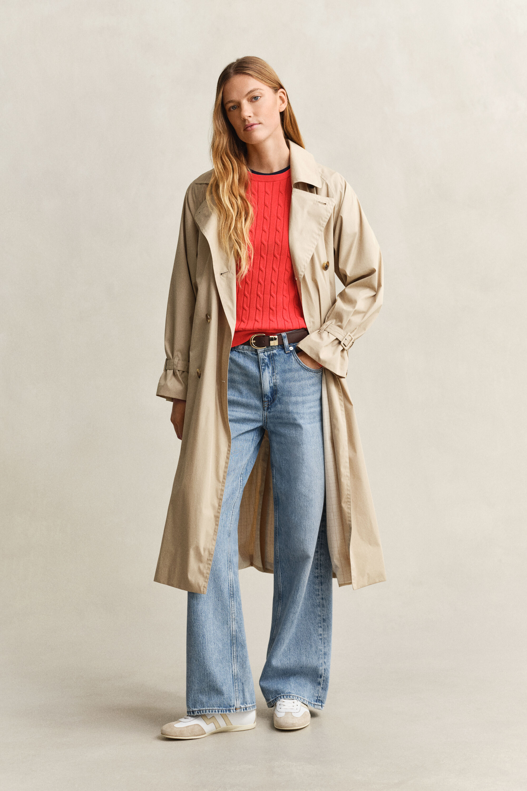 Jersey de cuello redondo y punto de ochos