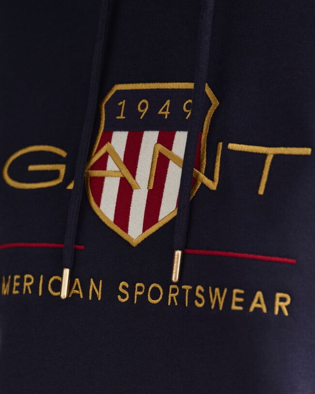 Vestido tipo sudadera con capucha Archive Shield