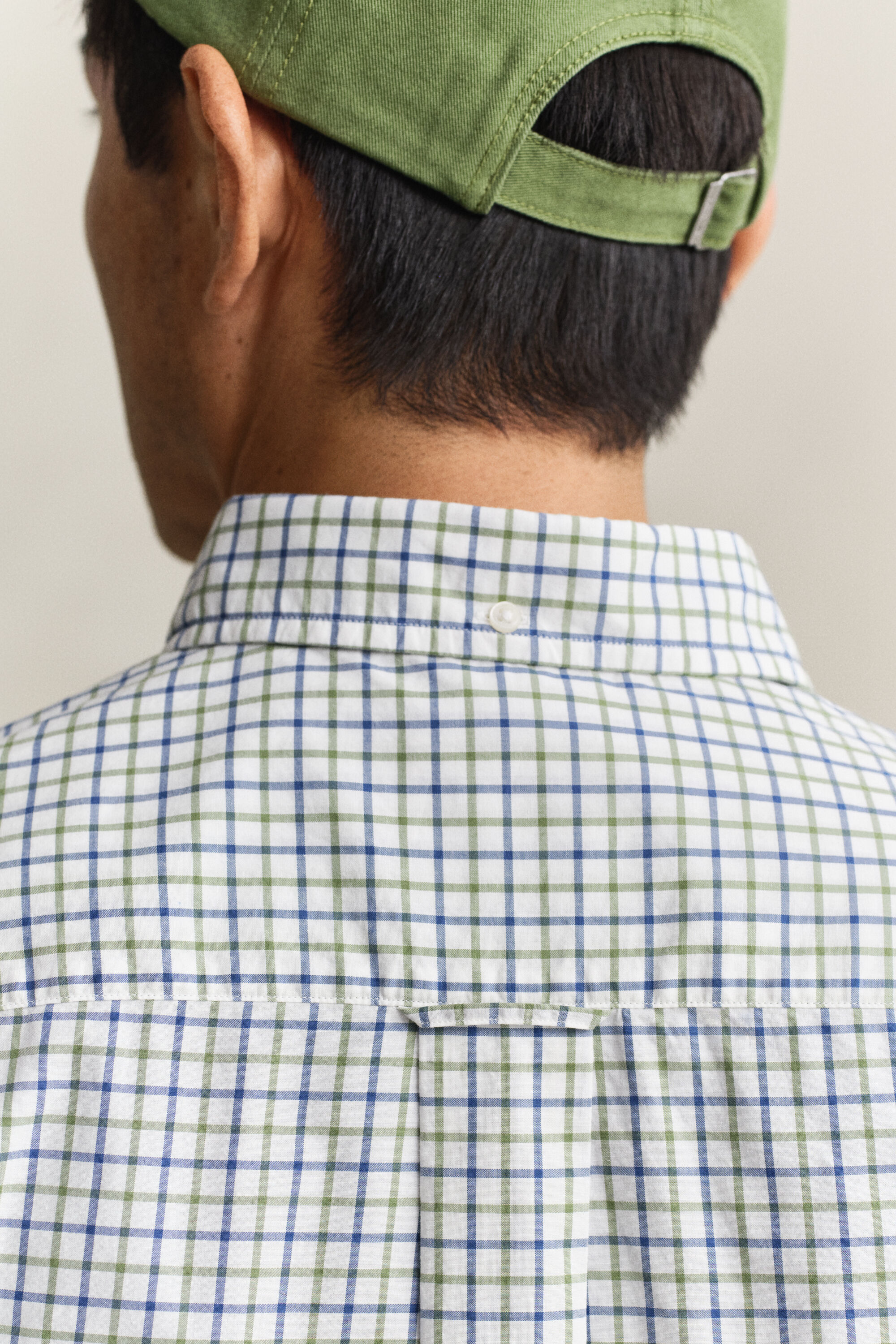 Camisa clásica de popelina a cuadros