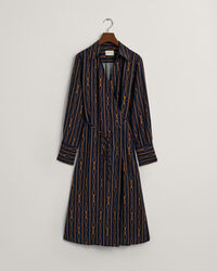 Vestido cruzado de rayas Regular Fit Rope