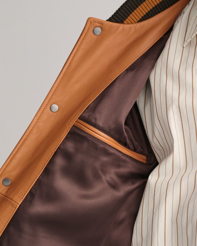 GANT Varsity Jacket de piel