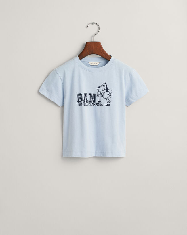 Camiseta con estampado de perro GANT Kids
