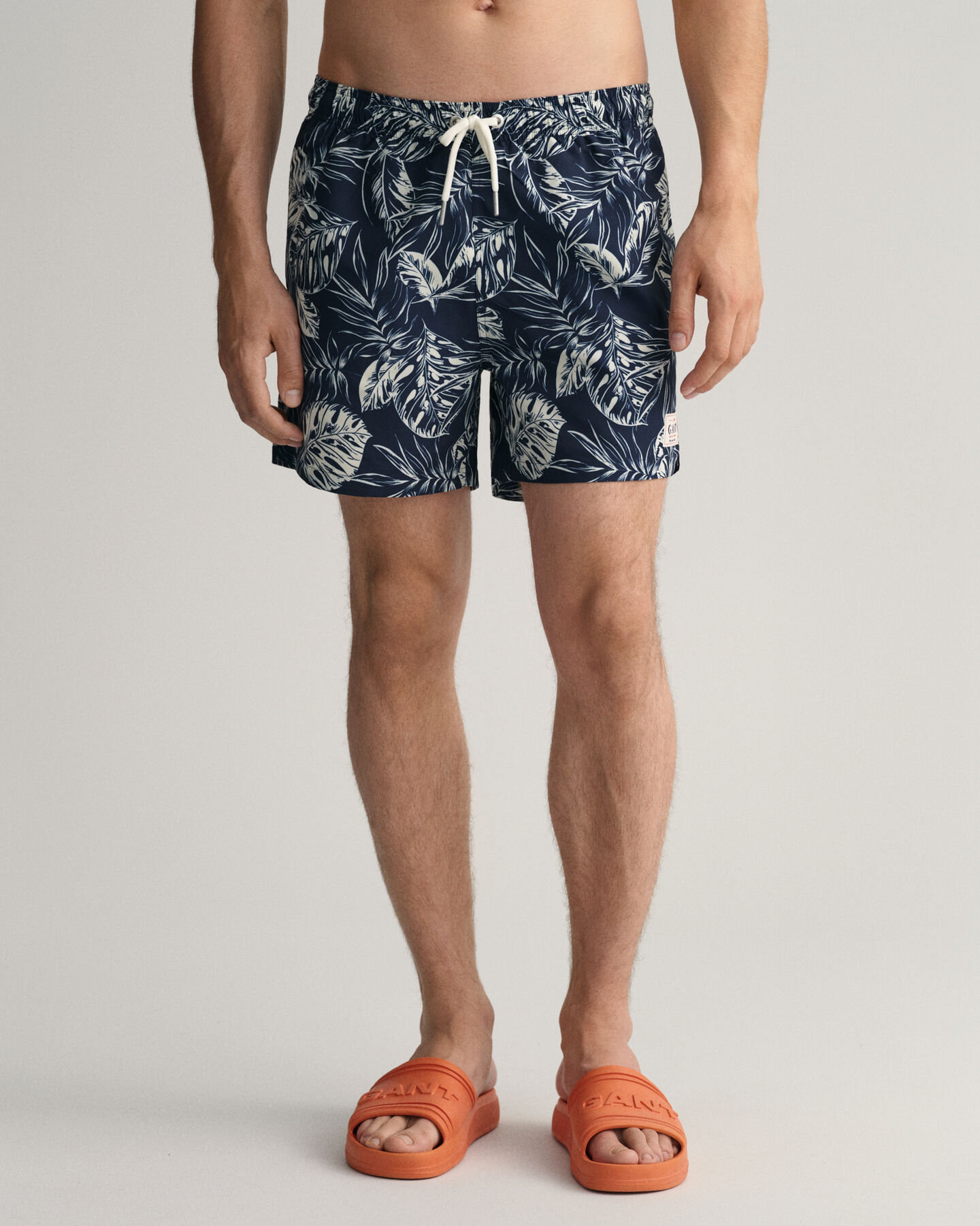 Ba&ntilde;ador con estampado Tropical Leaves Classic Fit
