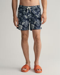 Ba&ntilde;ador con estampado Tropical Leaves Classic Fit