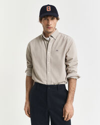 Camisa Regular Fit de pana de algodón