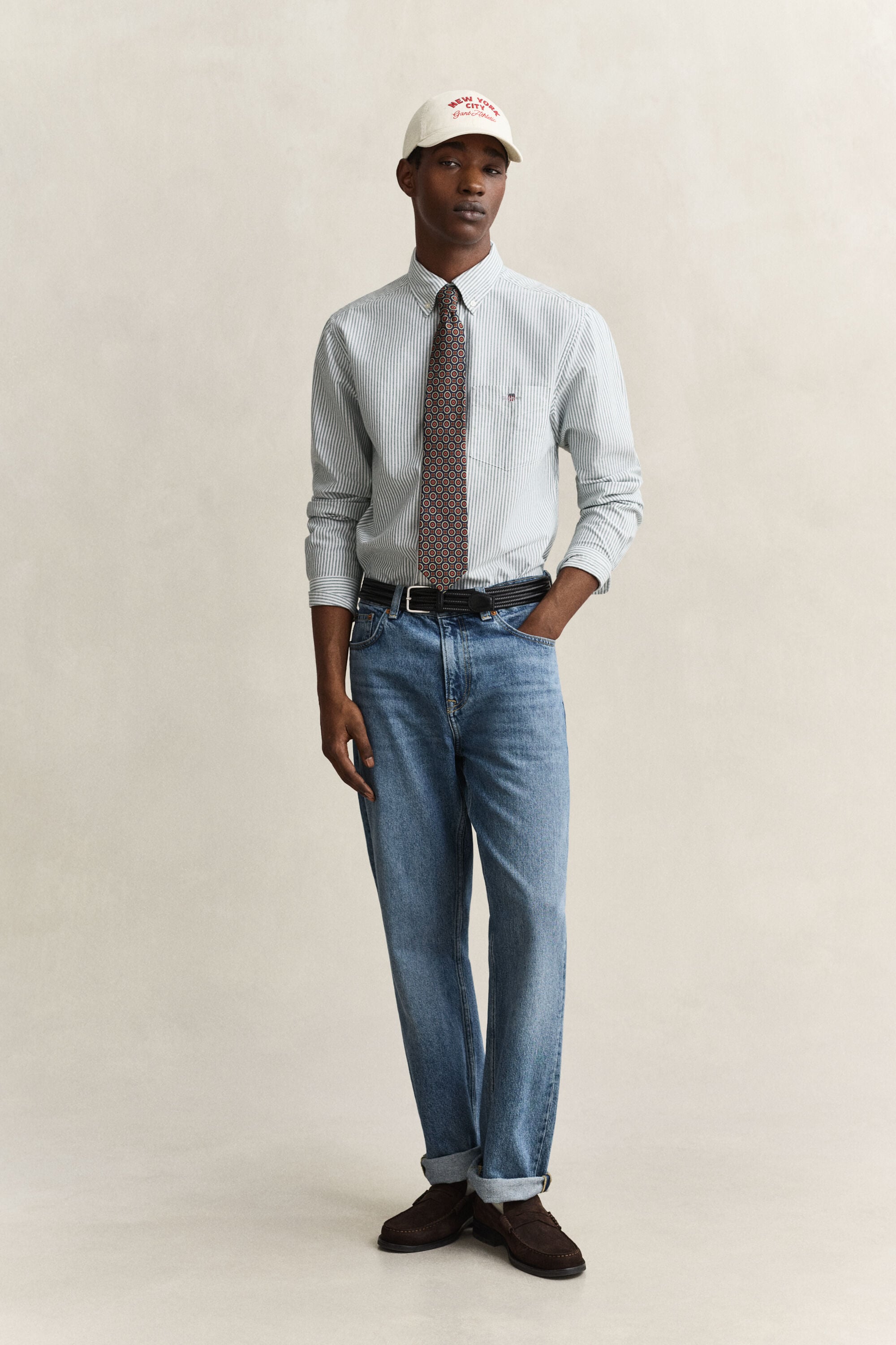 Camisa Oxford Regular Fit clásica de rayas