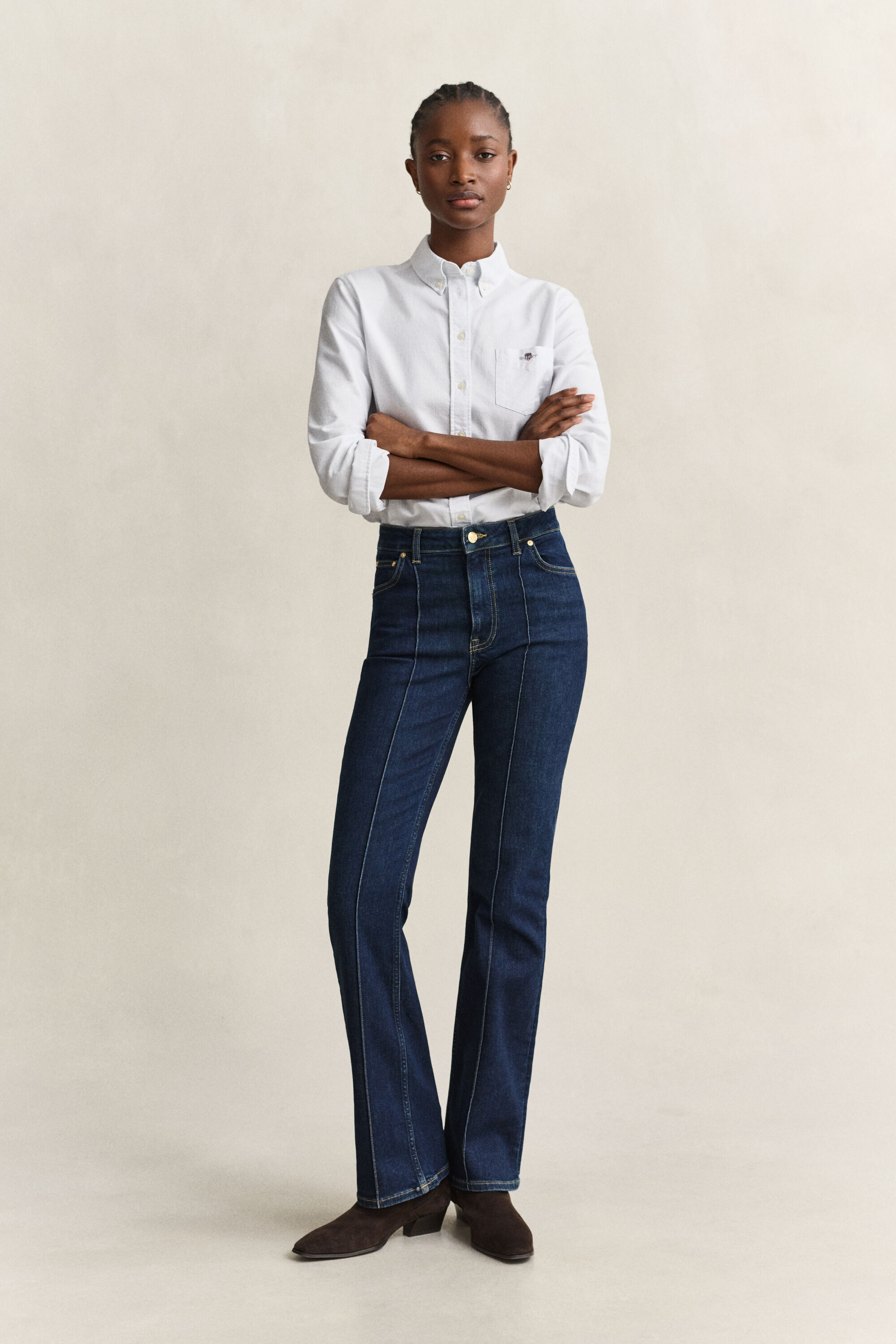 Camisa Oxford clásica a rayas