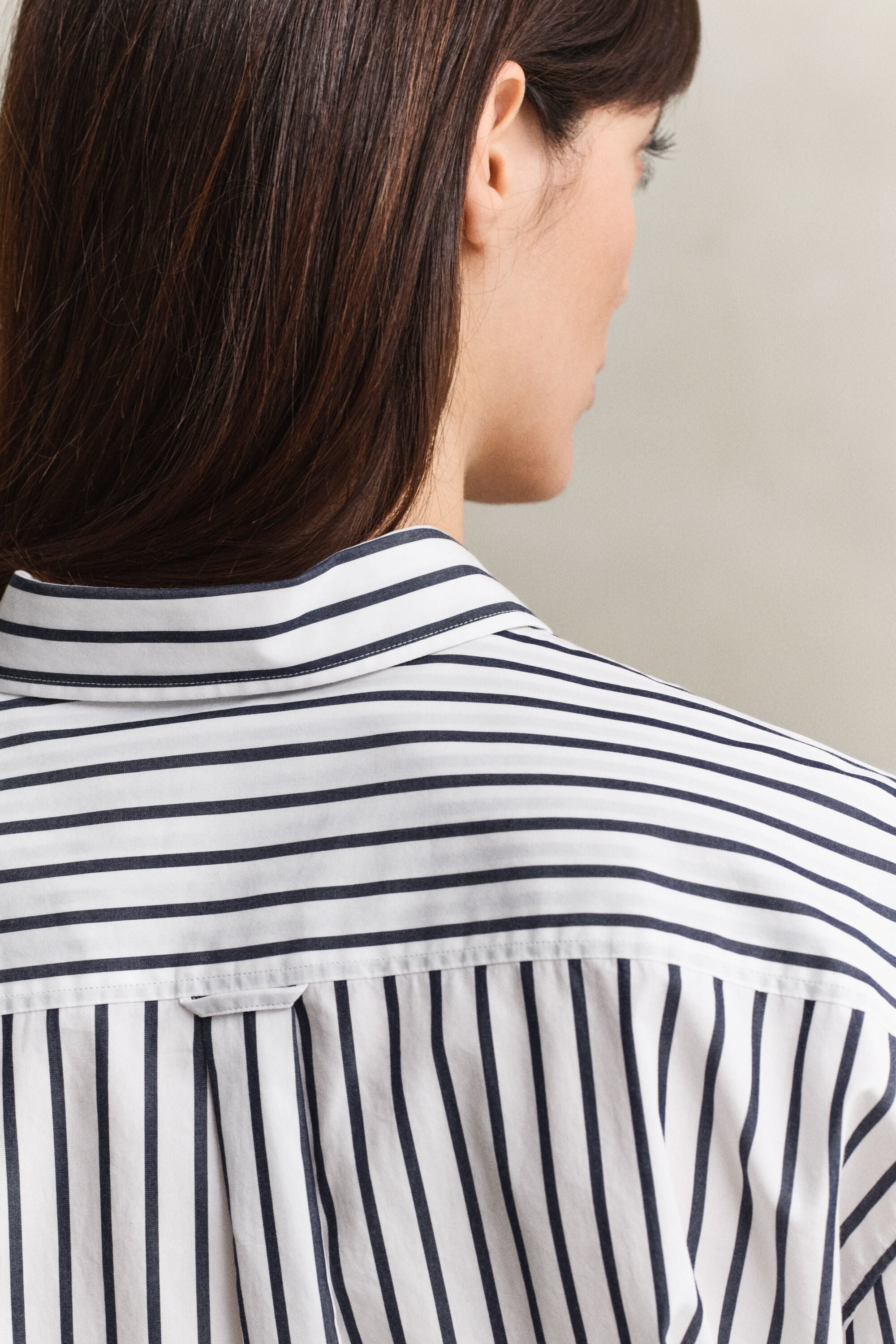 Camisa Relaxed Fit clásica de popelina a rayas