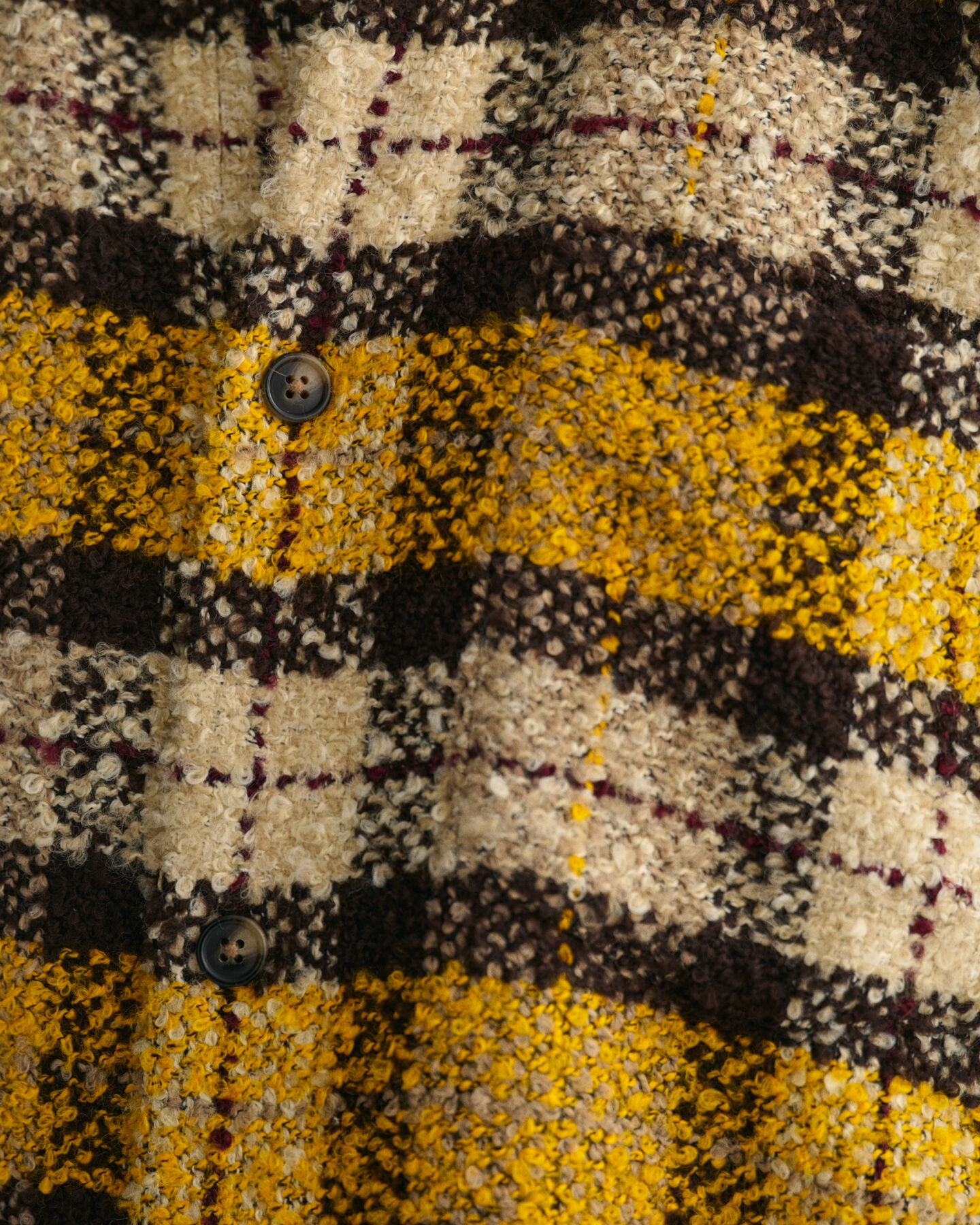 Camisa de boucl&eacute; a cuadros extragrande