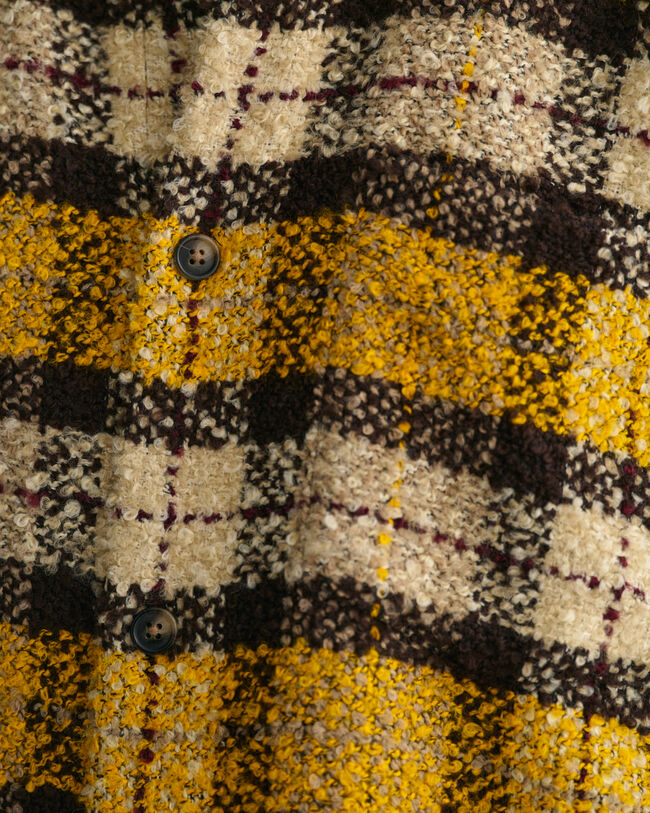 Camisa de boucl&eacute; a cuadros extragrande