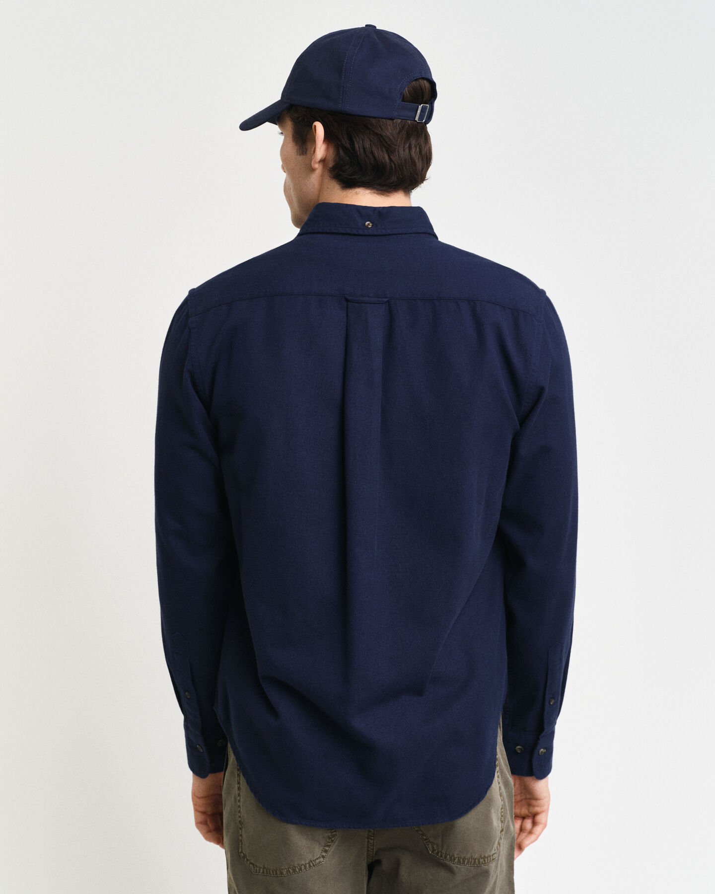 Camisa de franela Regular Fit con dise&ntilde;o de espiga