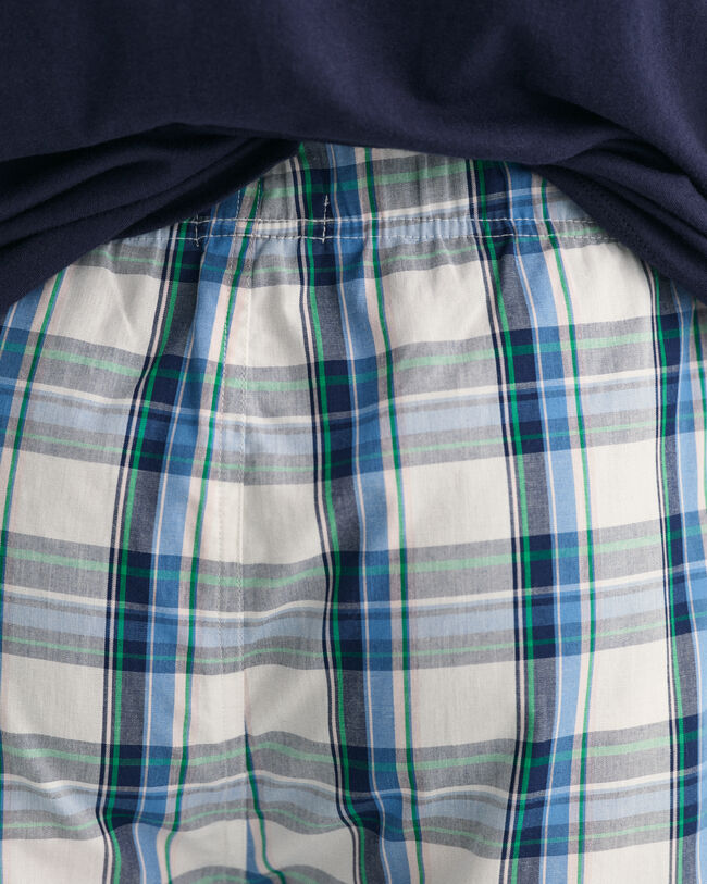 Pantalones de pijama cortos a cuadros