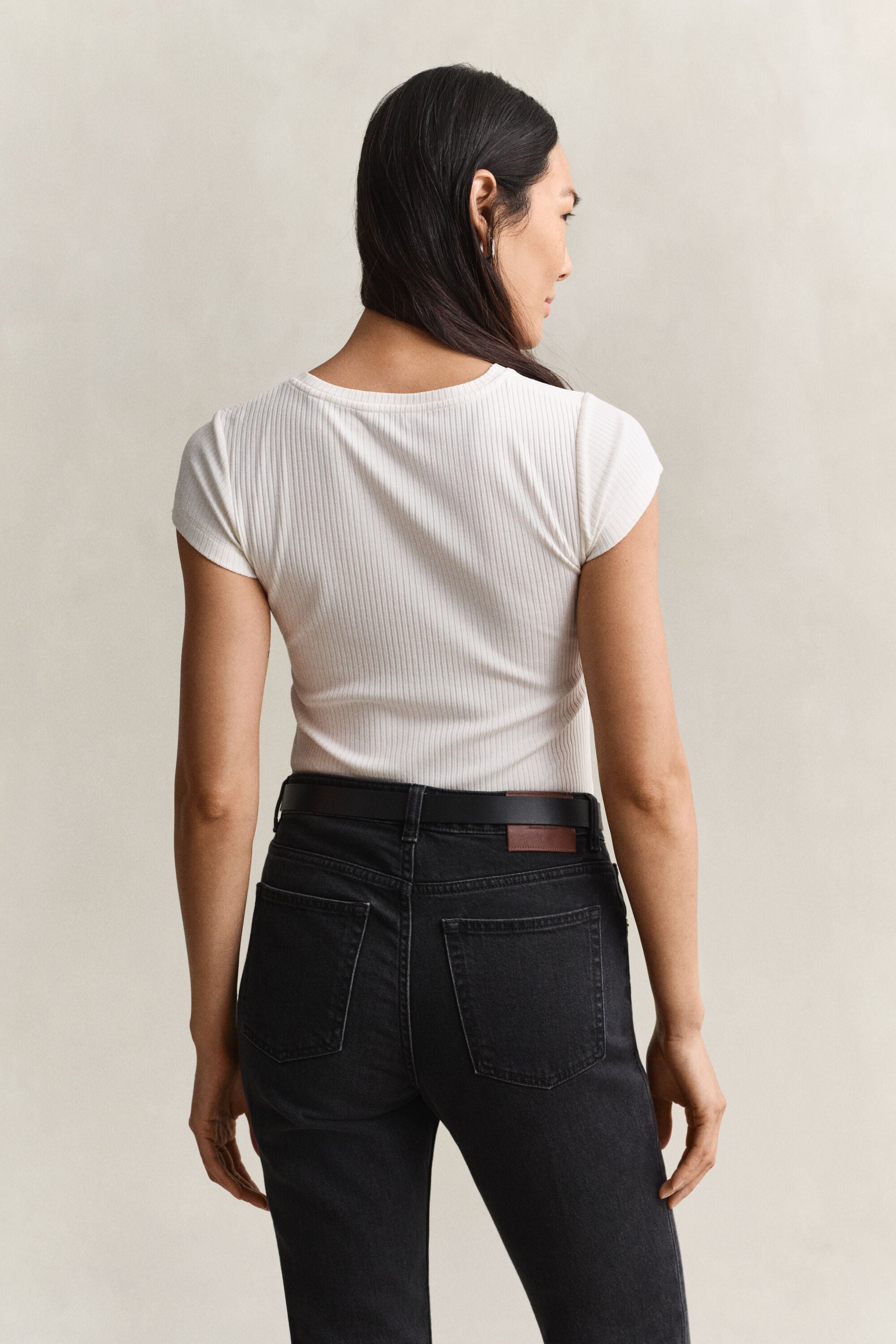 Camiseta Slim Fit acanalada