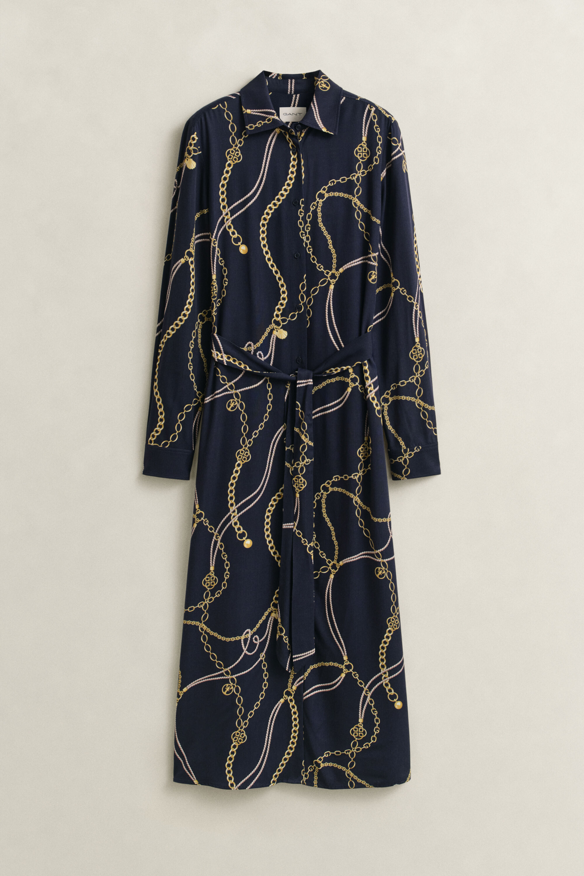 Vestido camisero estampado