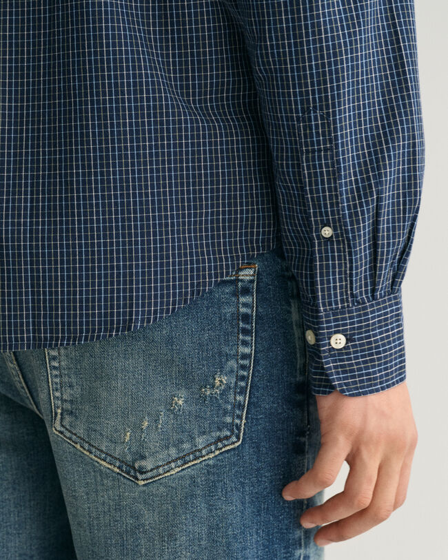 Camisa Oxford Regular Fit Archive Tattersall