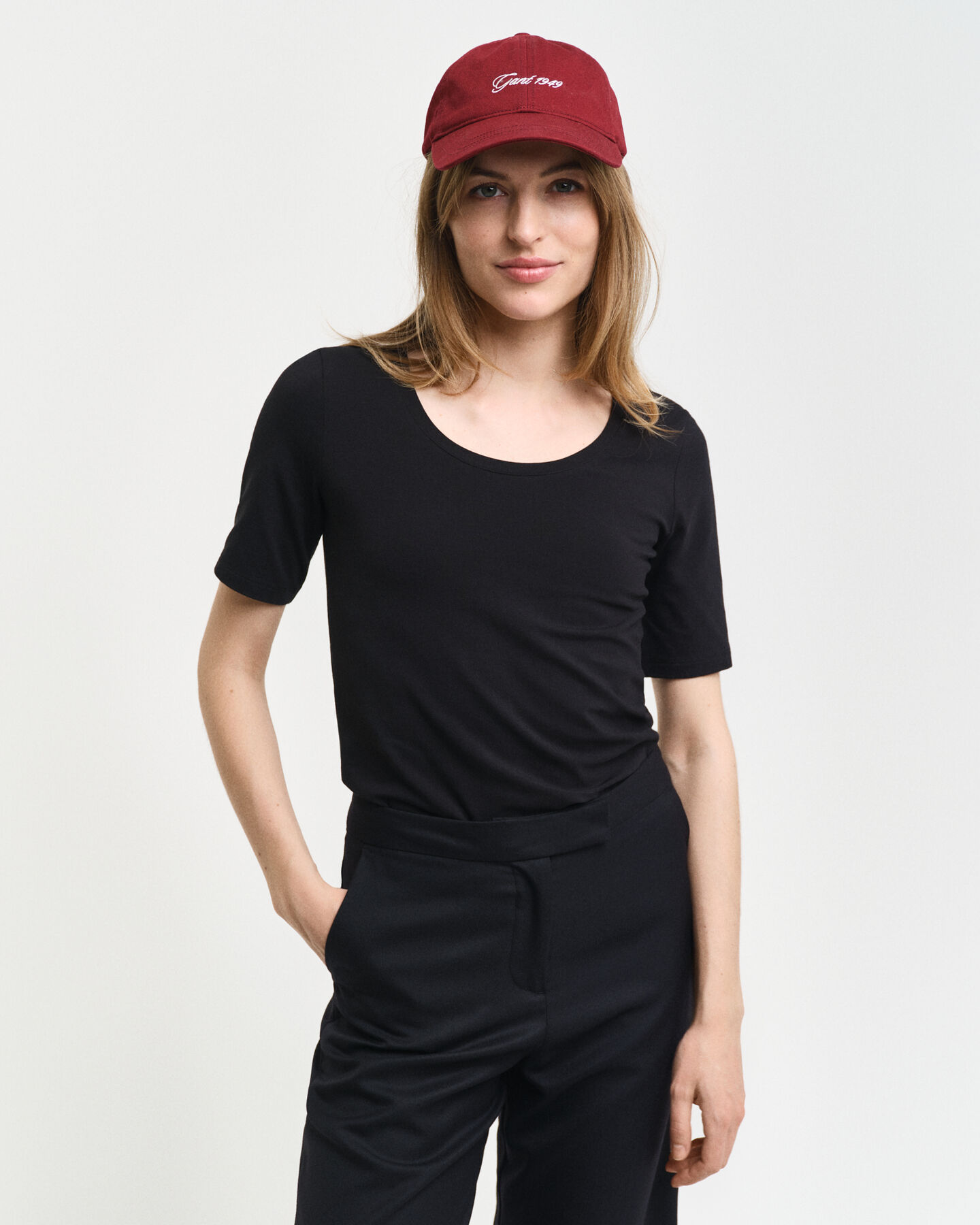 Camiseta con escote redondo