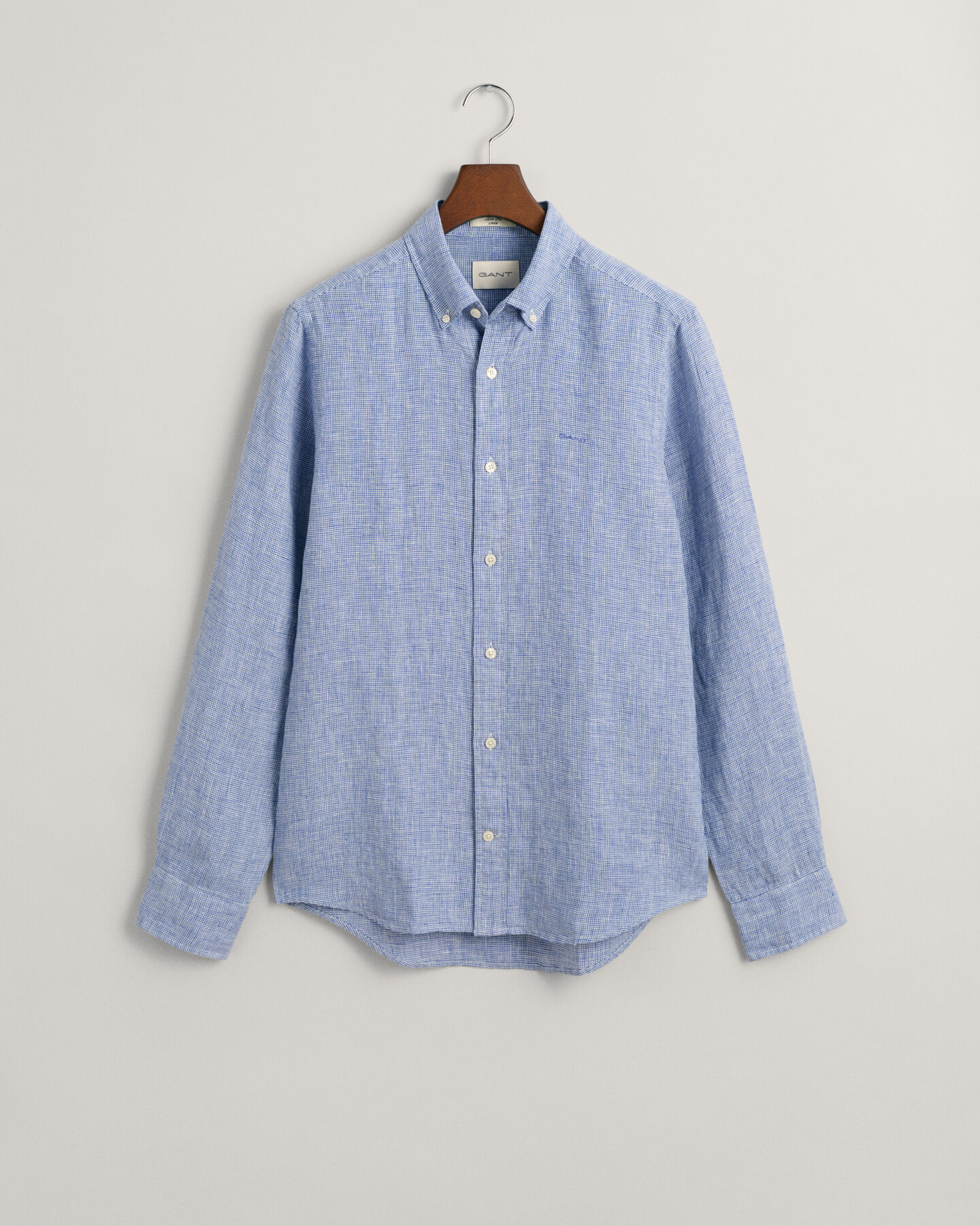 Camisa Slim Fit de lino Houndstooth