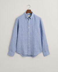 Camisa Slim Fit de lino Houndstooth