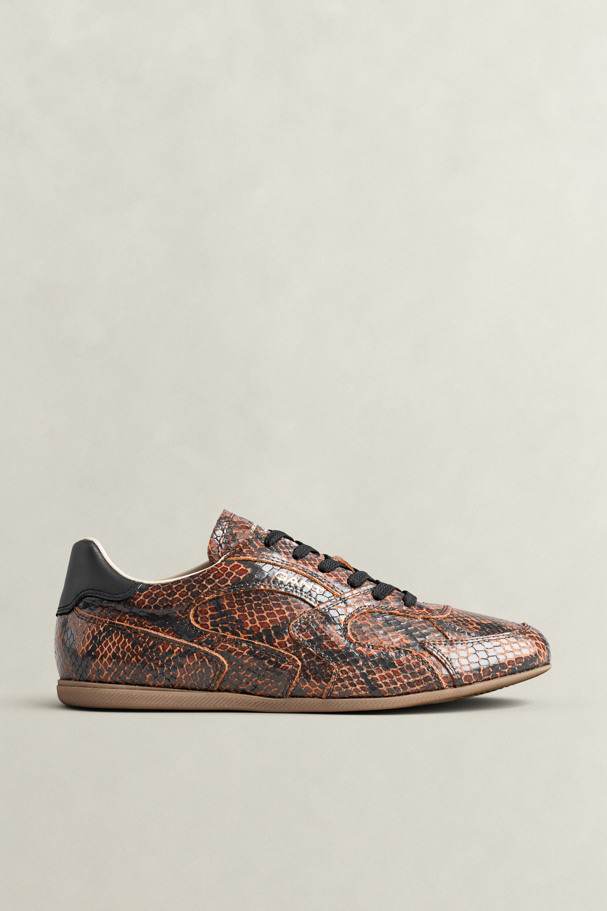 Zapatillas de piel con efecto serpiente Sperly
