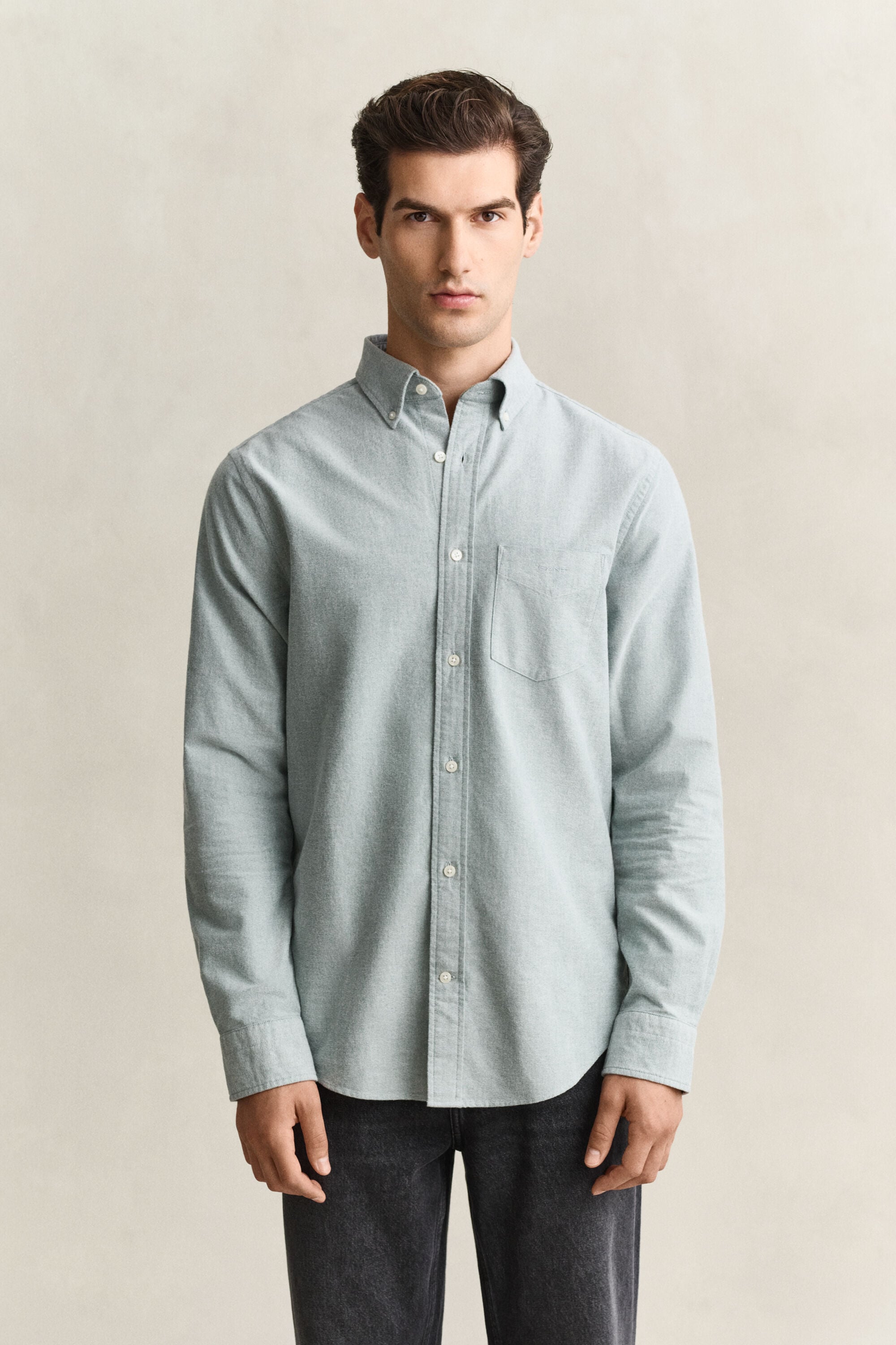 Camisa Oxford perchada