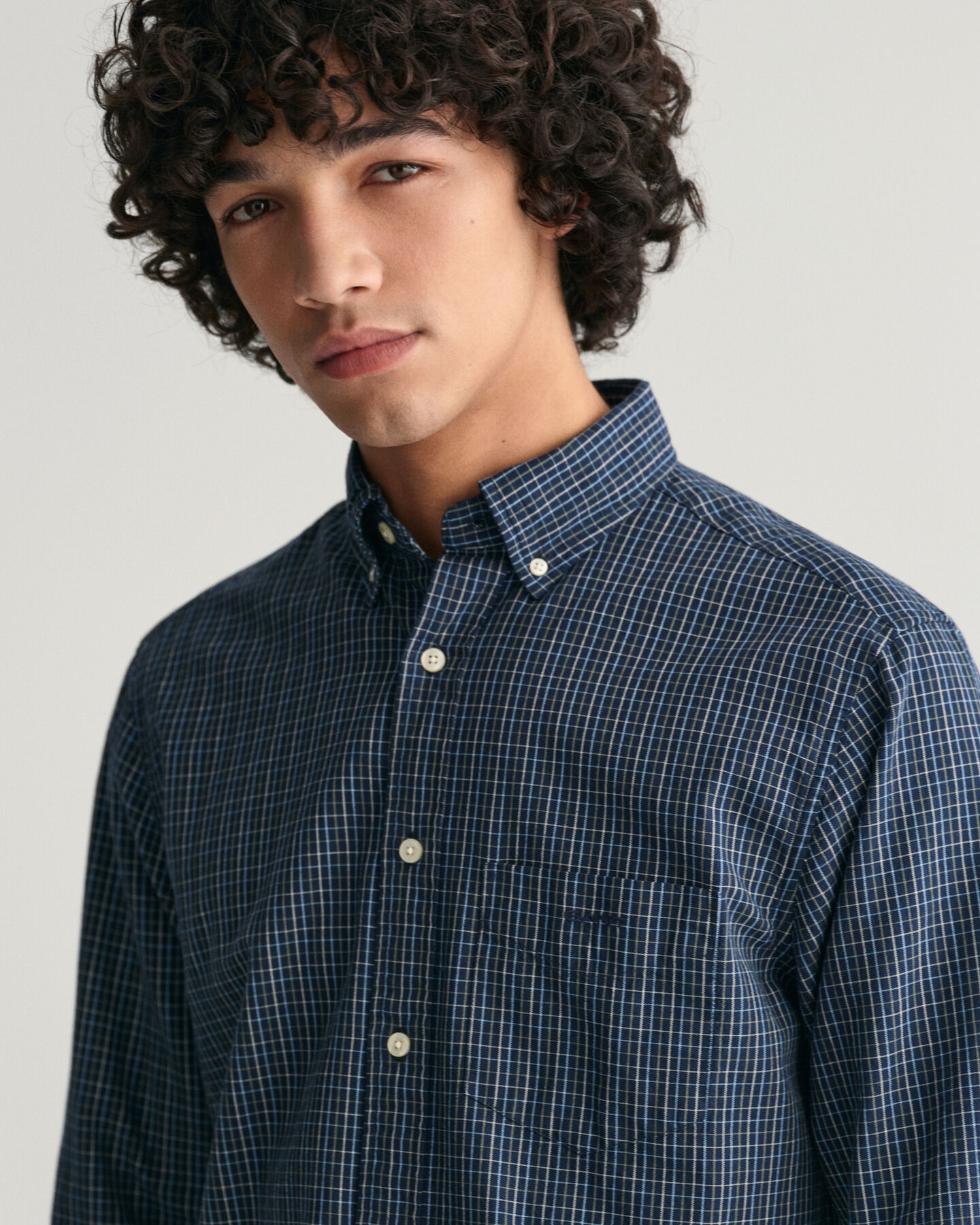 Camisa Oxford Regular Fit Archive Tattersall