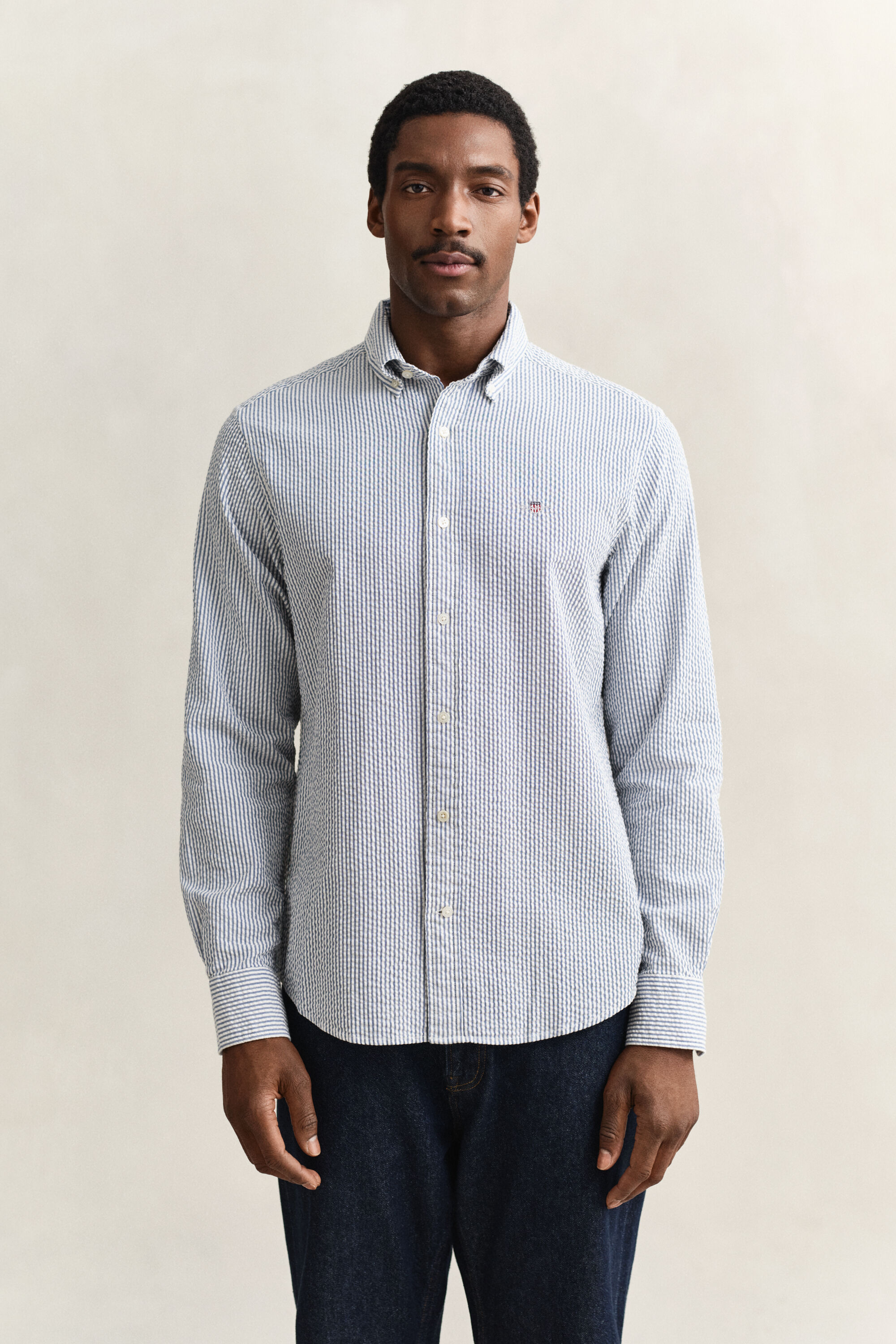 Camisa Regular Fit de sirsaca a rayas