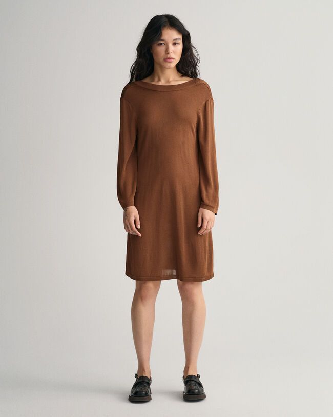 Vestido de punto con espalda descubierta