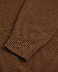 Jersey de cachemir con media cremallera