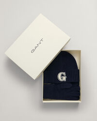 Set de regalo con gorro y guantes con insignia G