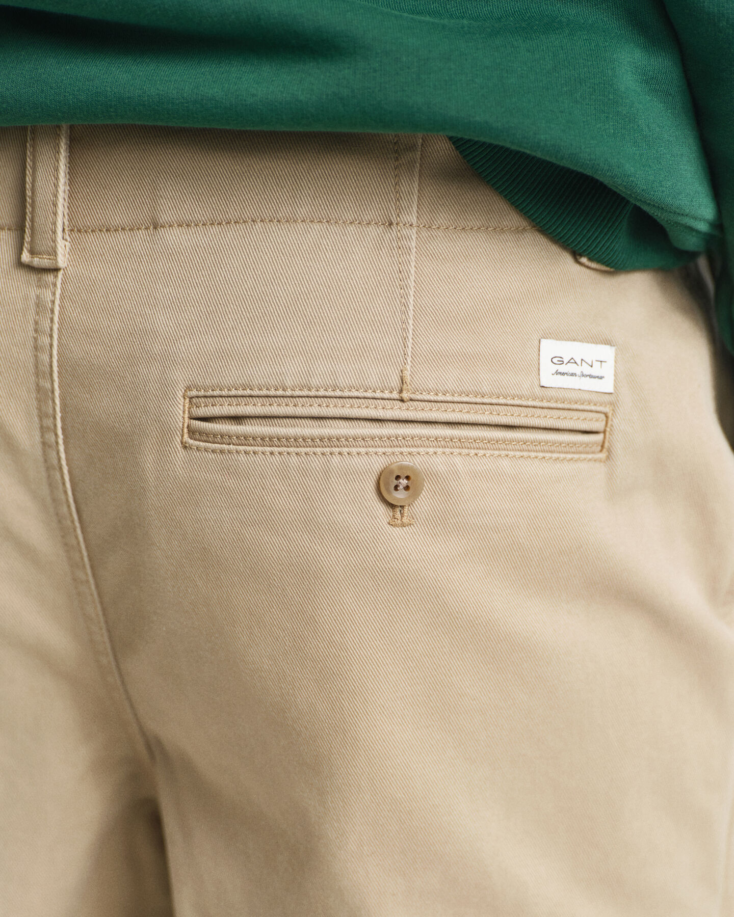 Pantalones chinos Relaxed Fit de sarga de algodón