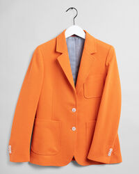 Americana Regular Fit de punto jaspeada