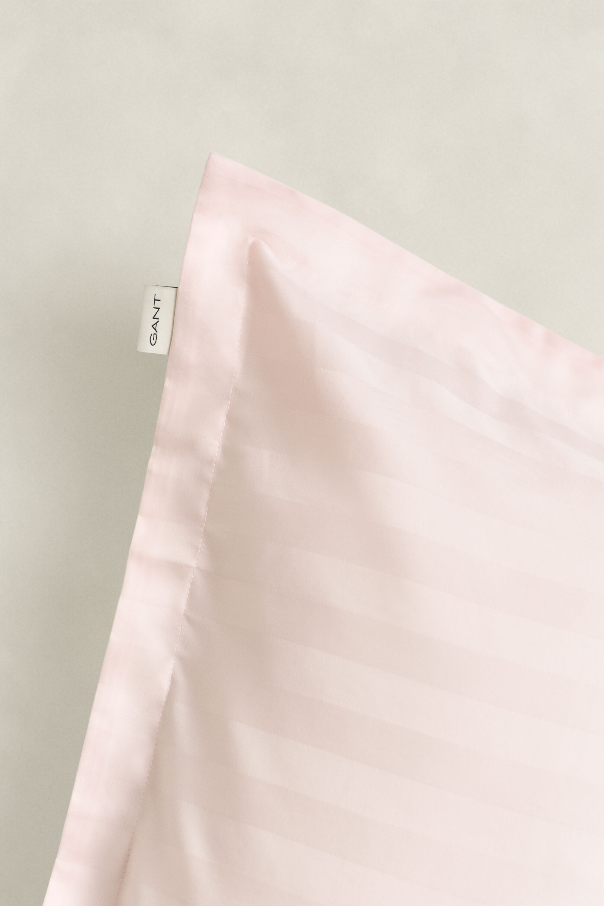 Funda de almohada de satén a rayas