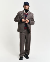 Americana de traje Relaxed Fit de lana moulin&eacute;