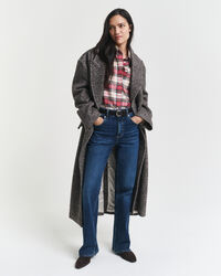 Camisa Oxford clásica extragrande de cuadros