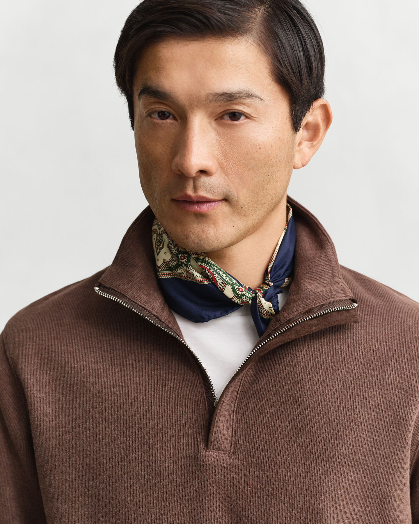 Sudadera Light Sacker Rib con media cremallera