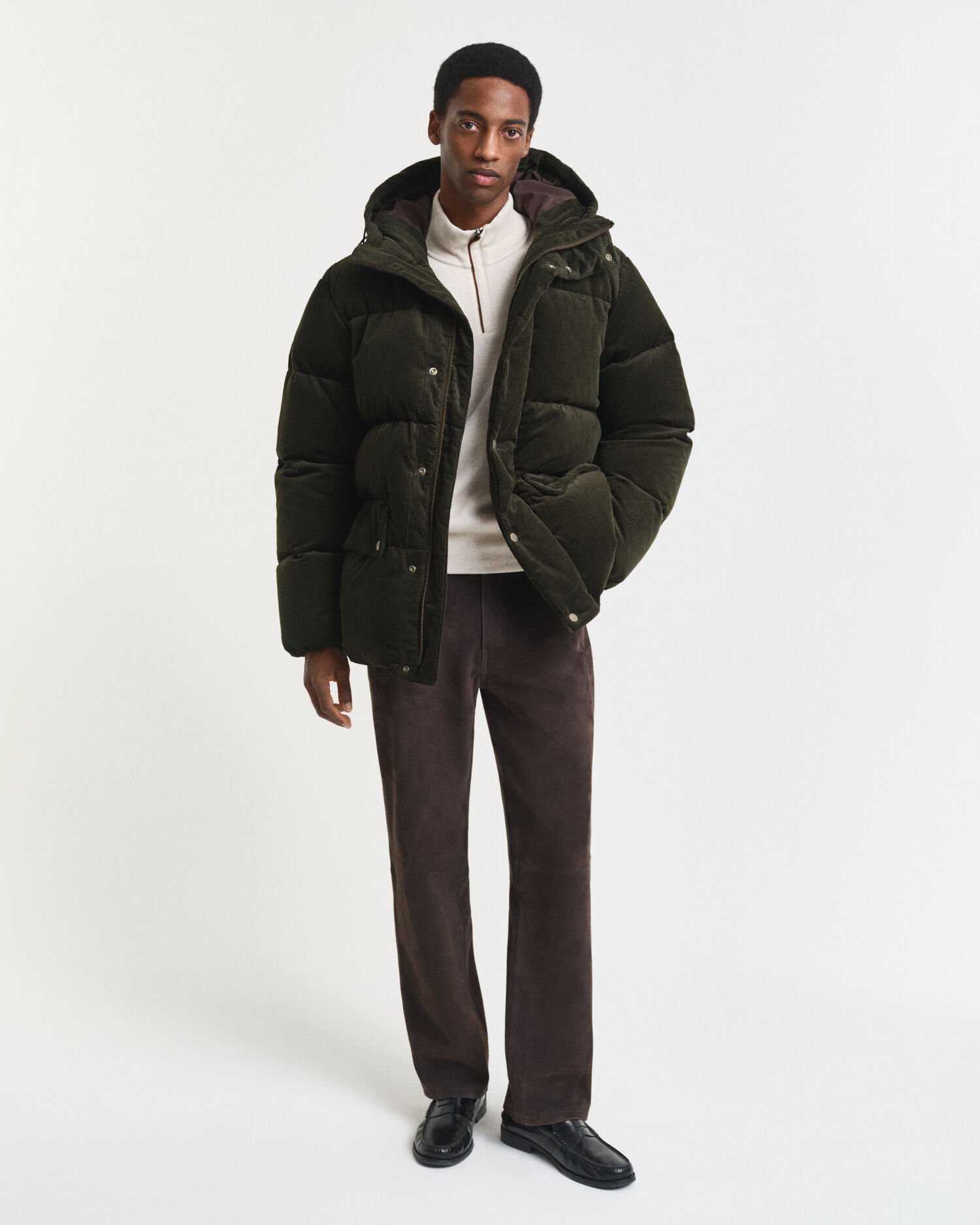 Sudadera Sacker Rib con media cremallera