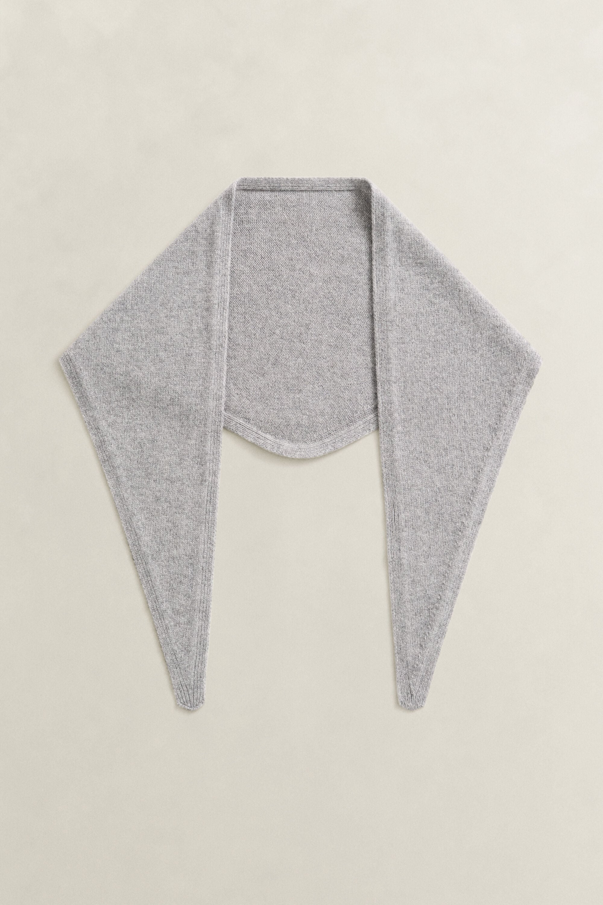 Bufanda triangular de lana y cachemir
